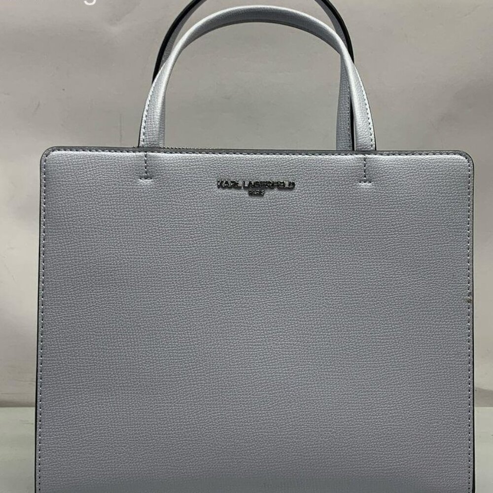EUC Karl Lagerfeld Women's White Maybelle  Satchel 2 way Crossbody